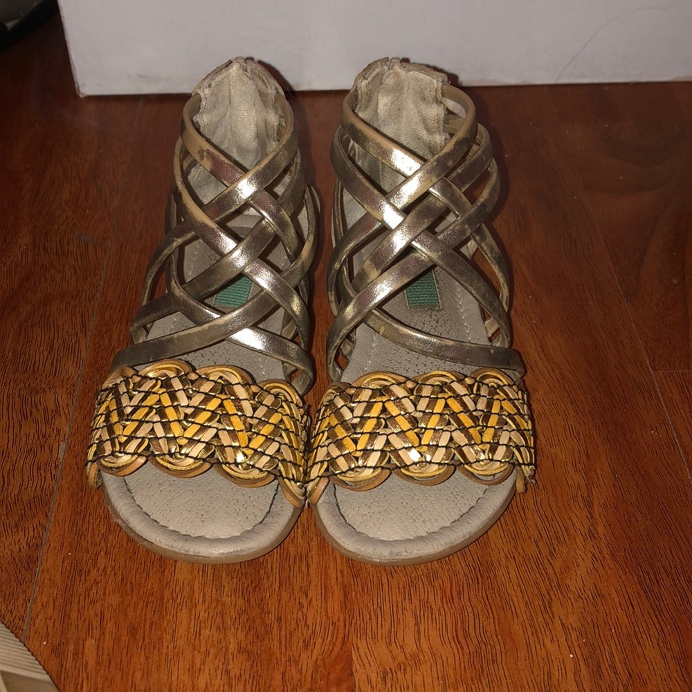 Gold sandals